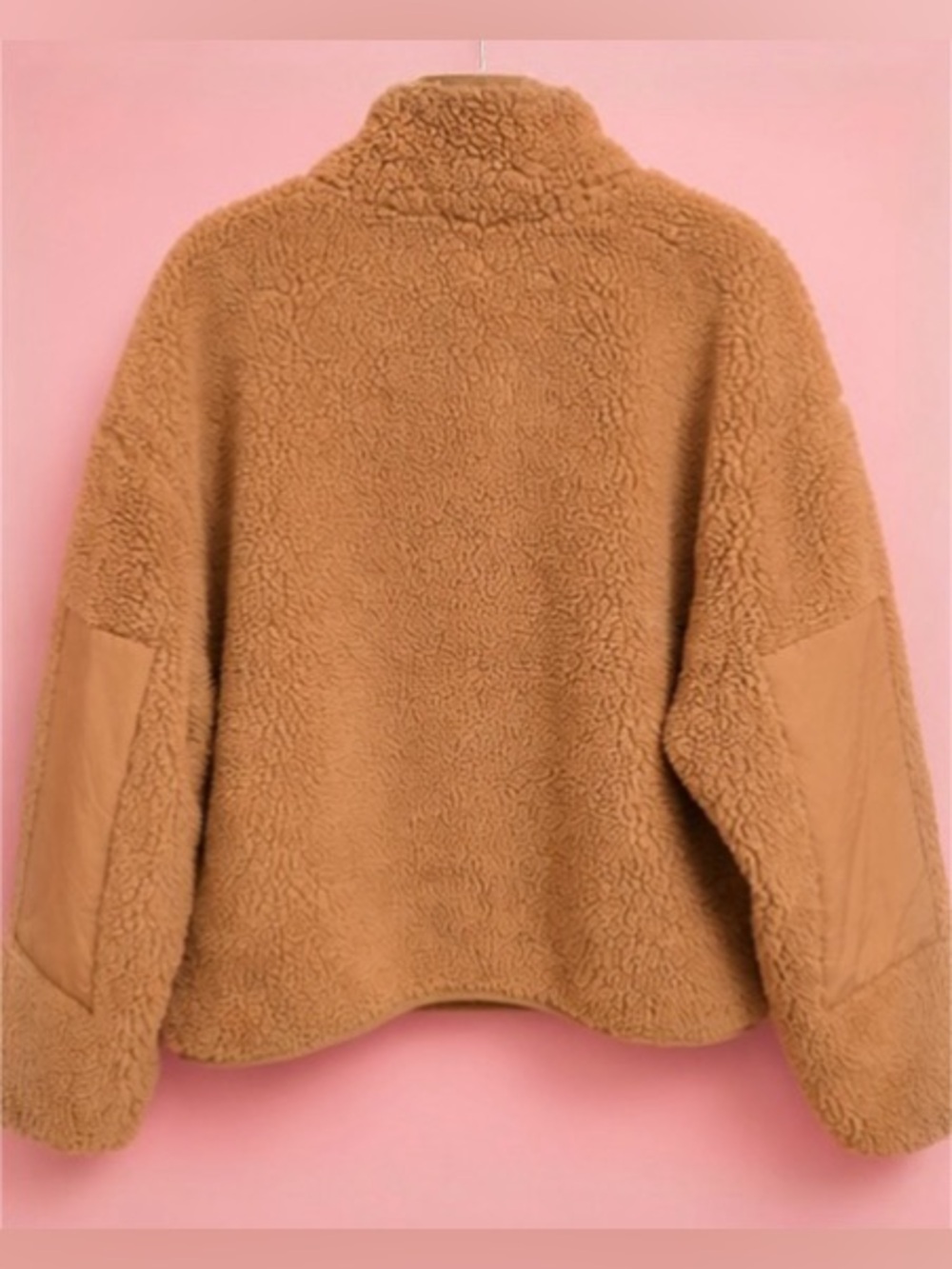 Fabletics Tan Teddy Fleece Jacket - Picture 2 of 6
